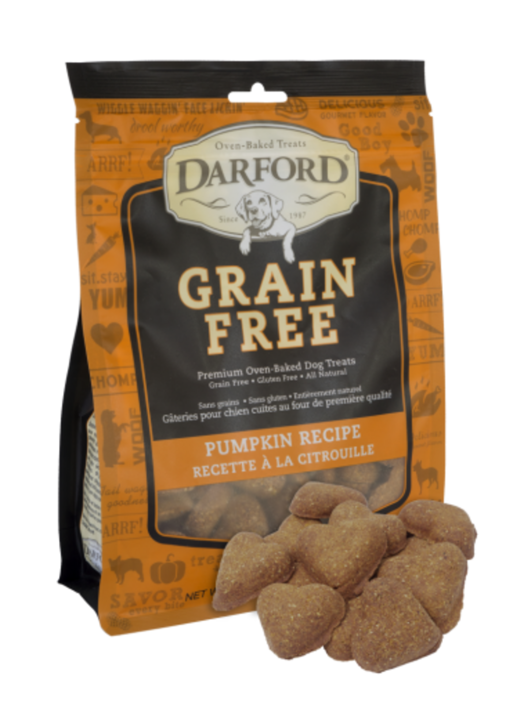 Darford Darford Grain Free Pumpkin Recipe Dog Biscuits - 12 oz