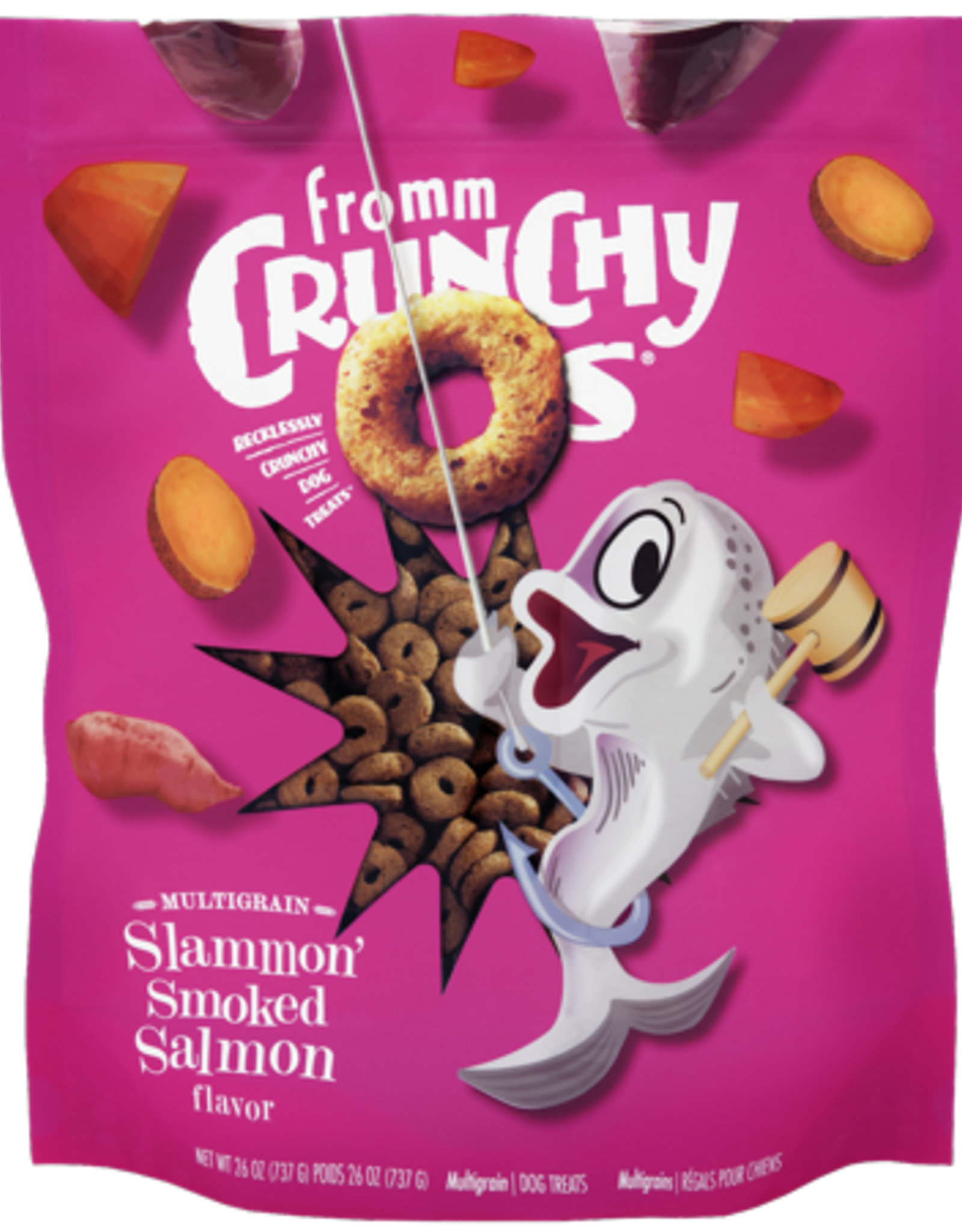 Fromm Fromm Crunchy Os Slammon' Smoked Salmon Dog Treats - 26 Oz