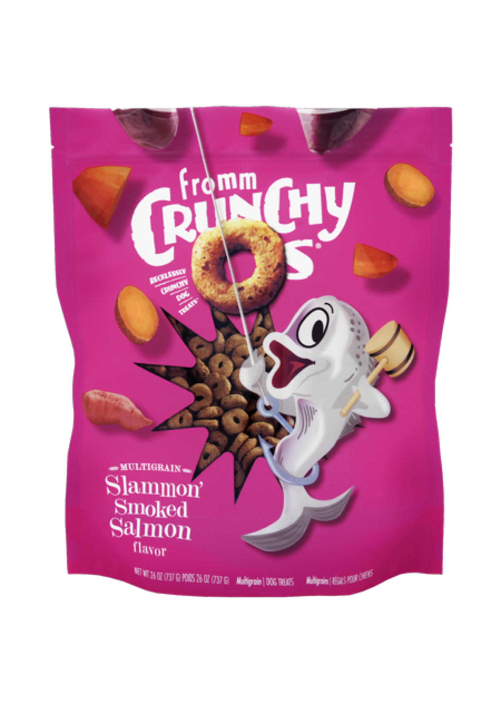 Fromm Fromm Crunchy Os Slammon' Smoked Salmon Dog Treats - 26 Oz