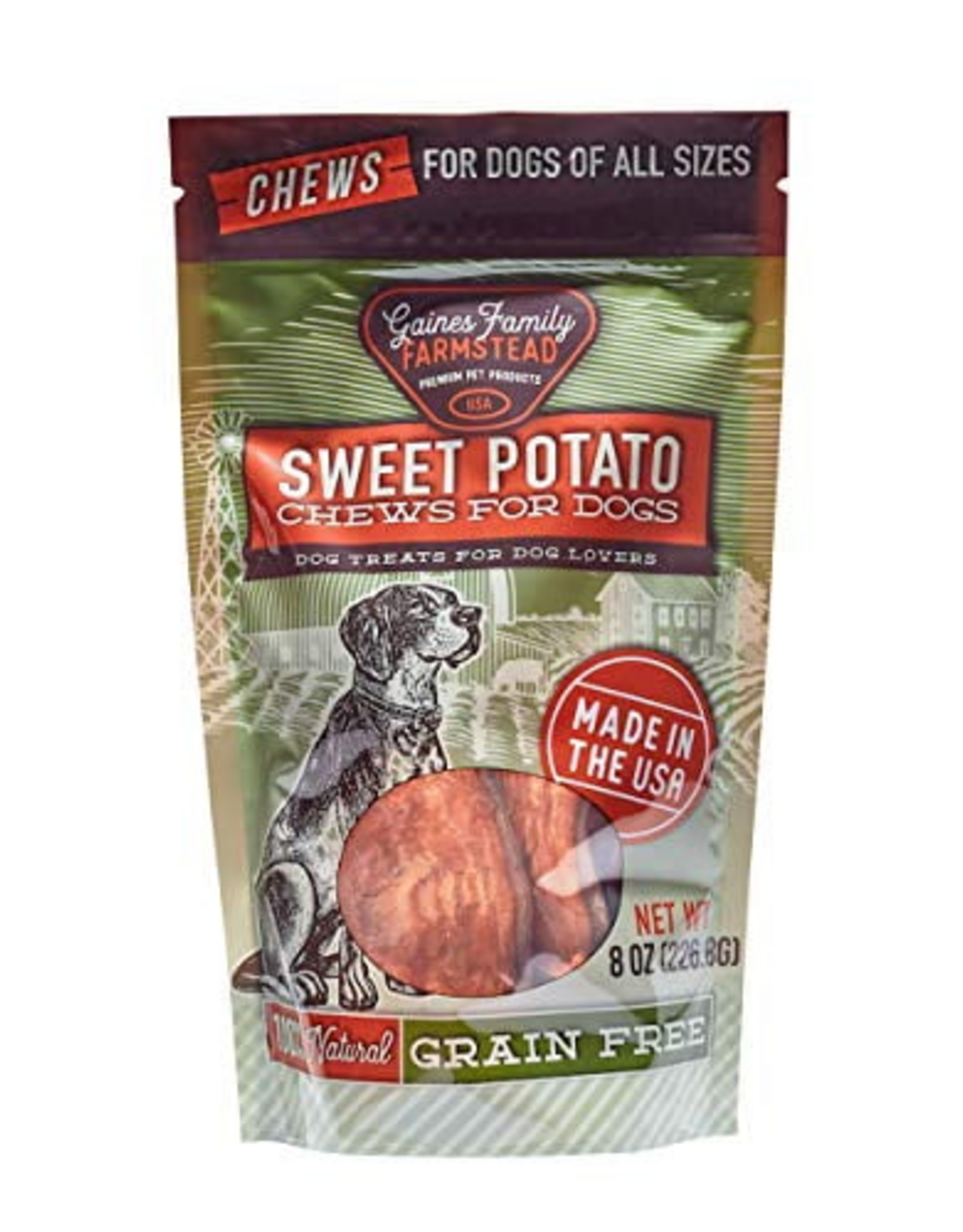 Gaines Family Farmstead Sweet Potato Dog Chews - 8 oz