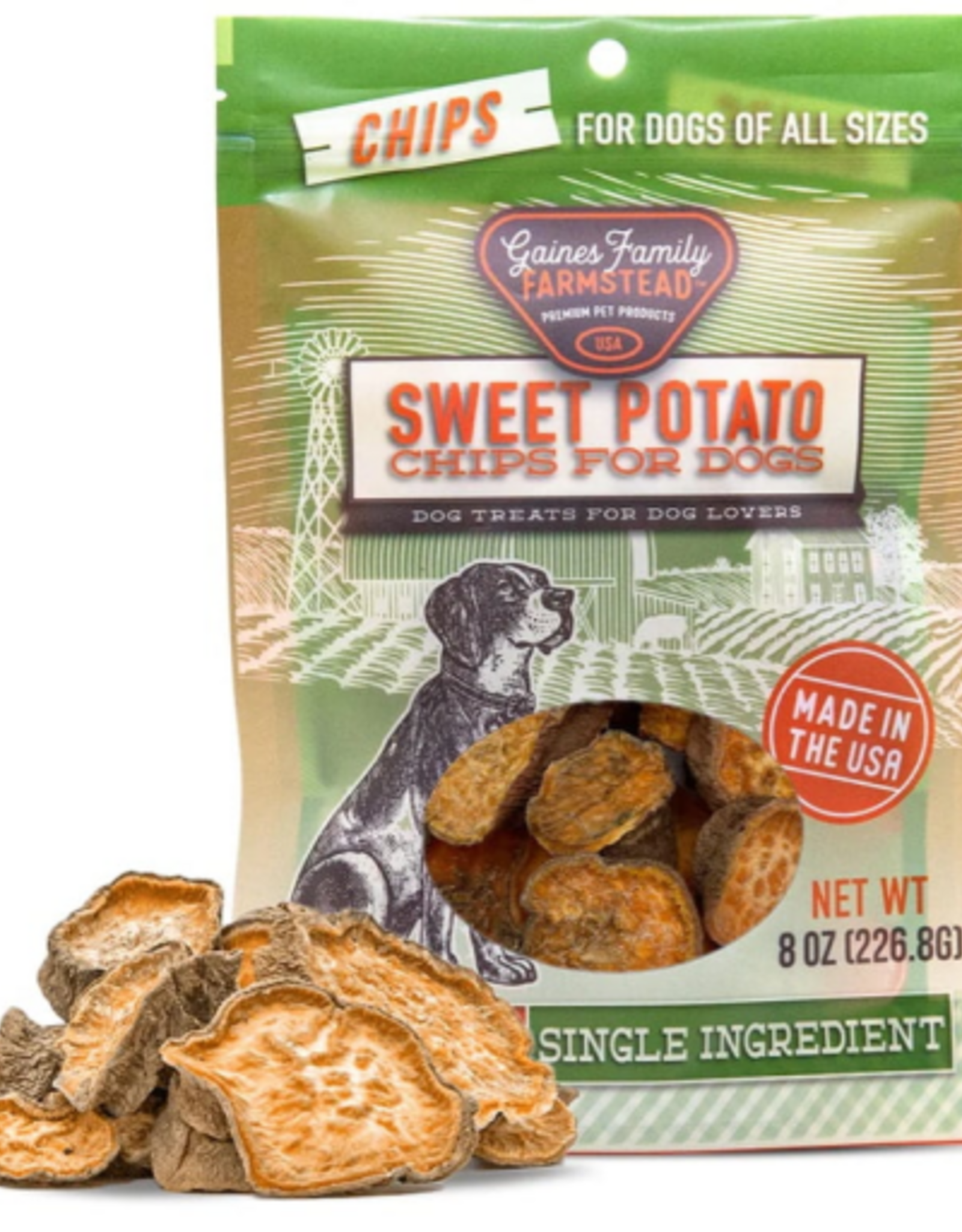 Gaines Family Farmstead Sweet Potato Chips Dog Treats - 8 oz