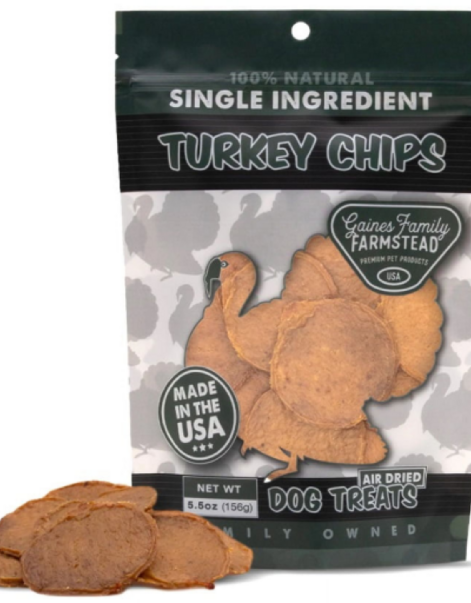 Gaines Family Farmstead Turkey Chips Dog Treats - 5.5 oz