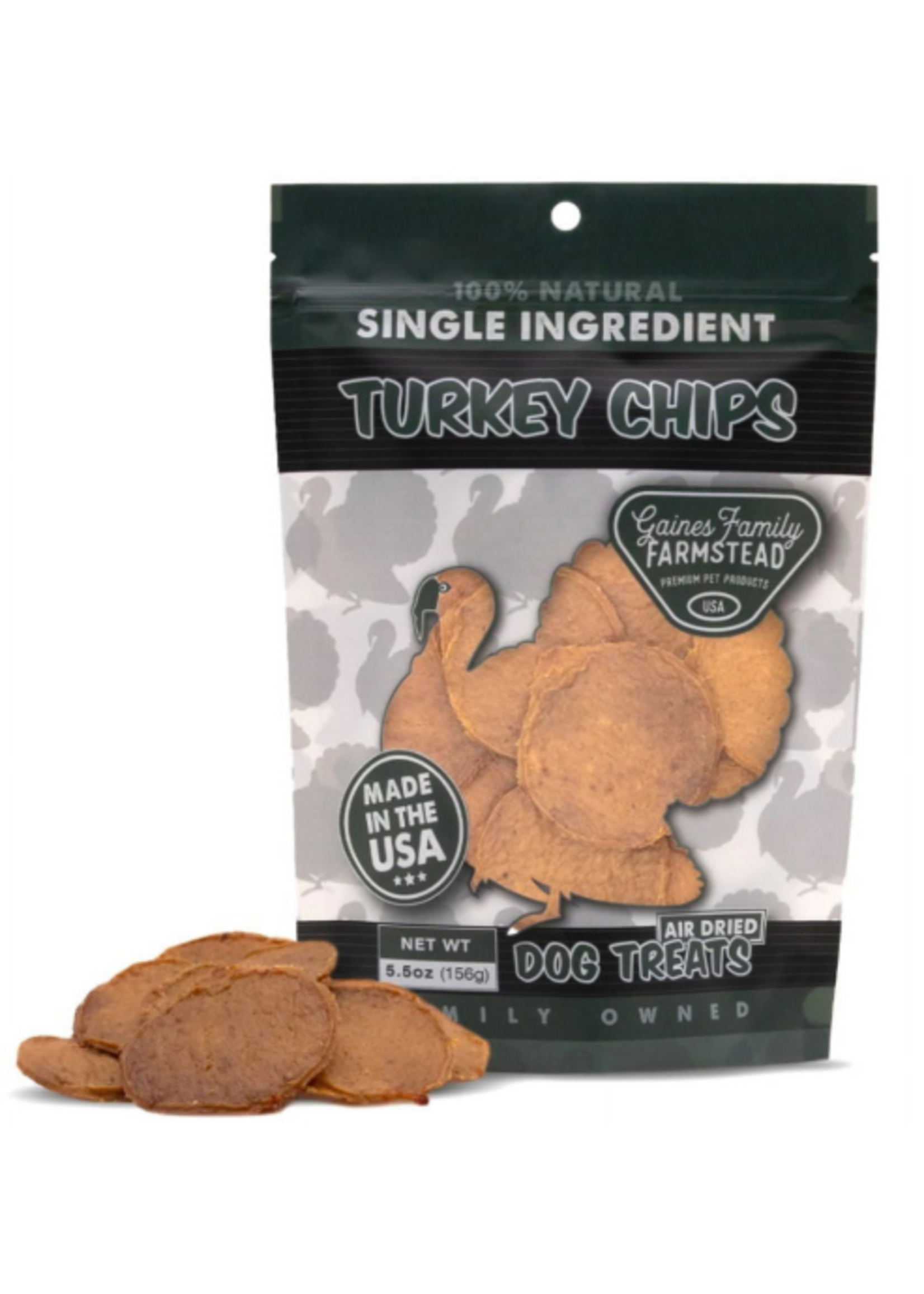 Gaines Family Farmstead Turkey Chips Dog Treats - 5.5 oz