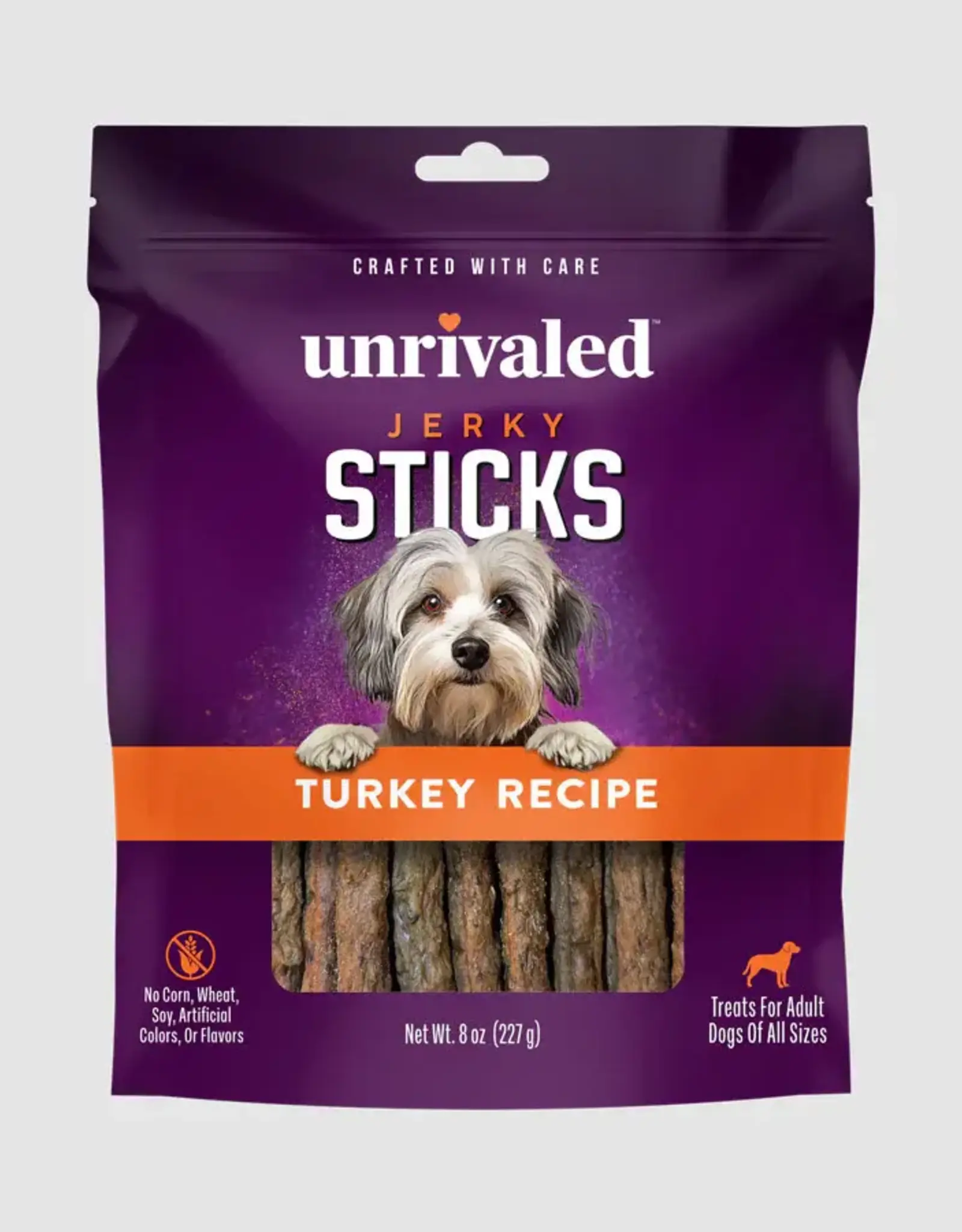 Kalmbach Unrivaled Jerky Sticks Turkey Dog Treats - 8 oz