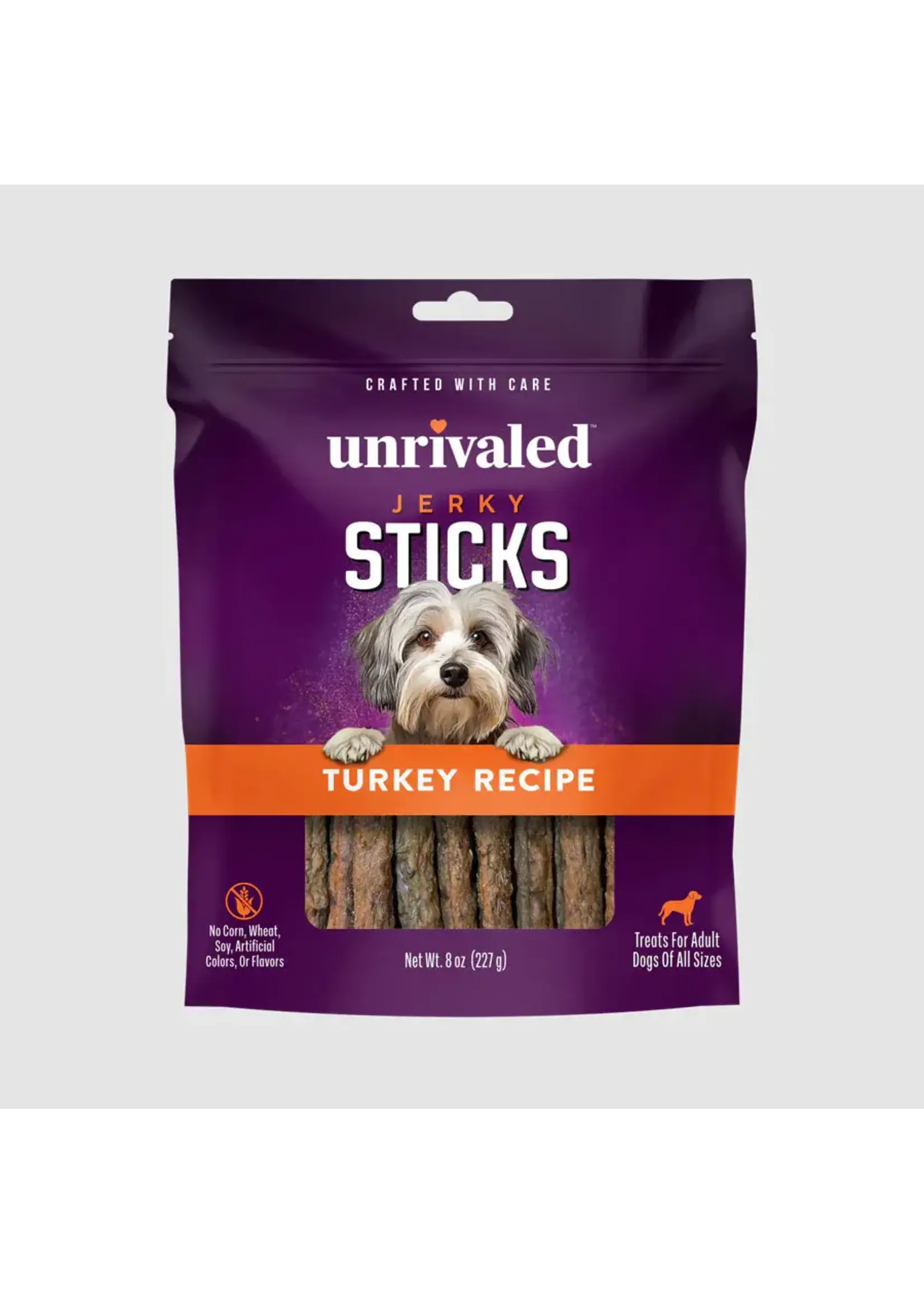 Kalmbach Unrivaled Jerky Sticks Turkey Dog Treats - 8 oz