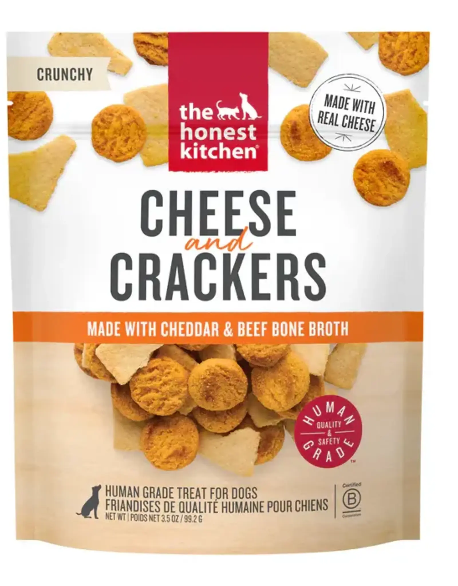 The Honest Kitchen The Honest Kitchen Crunchy Cheese & Crackers with Cheddar & Beef Bone Broth Dog Treats - 3.5 oz
