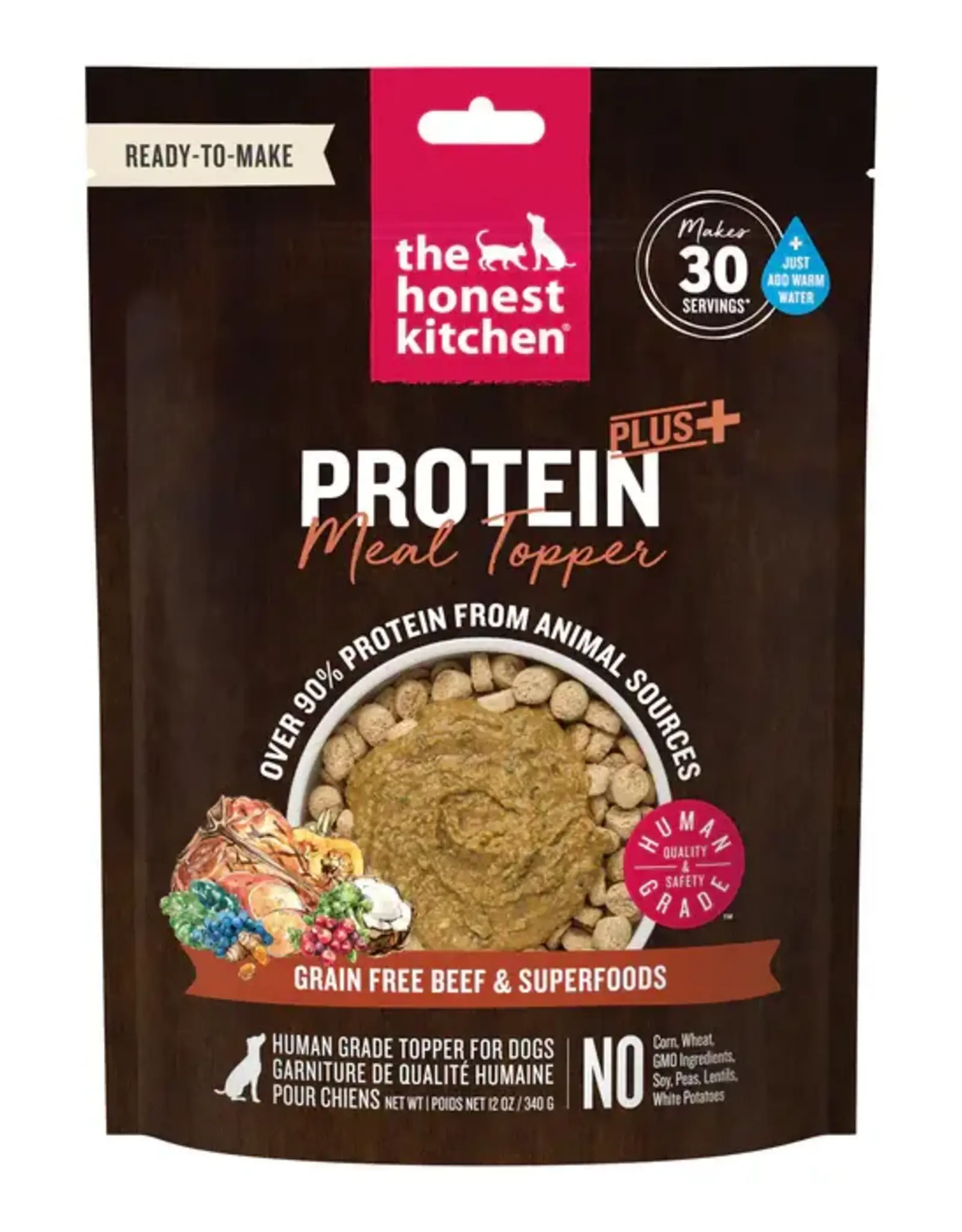 The Honest Kitchen The Honest Kitchen Protein Plus+ Meal Topper Grain Free Beef - 12 oz