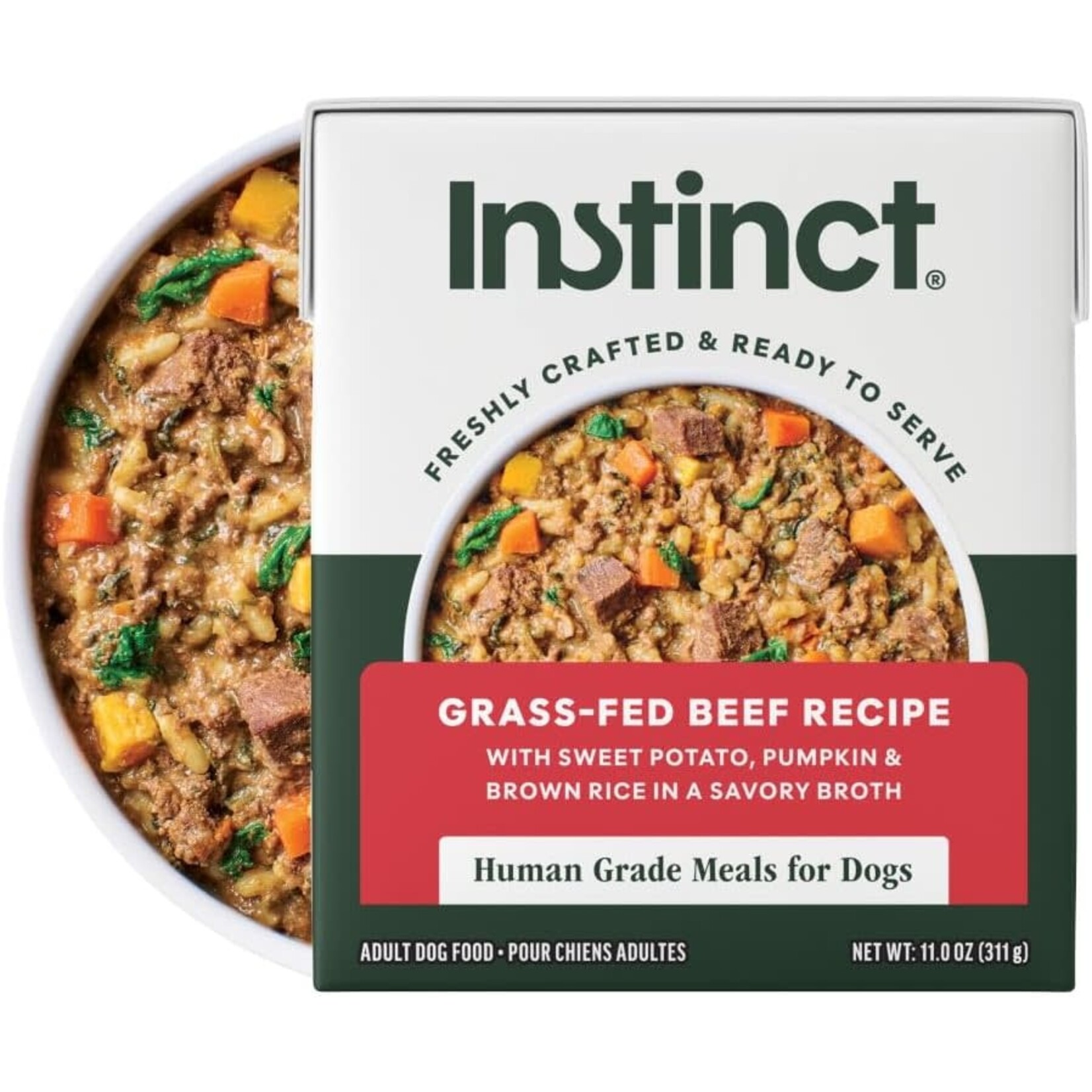 Instinct Instinct Freshly Crafted Grass Fed Beef Dog Food - 11 oz, Case of 12