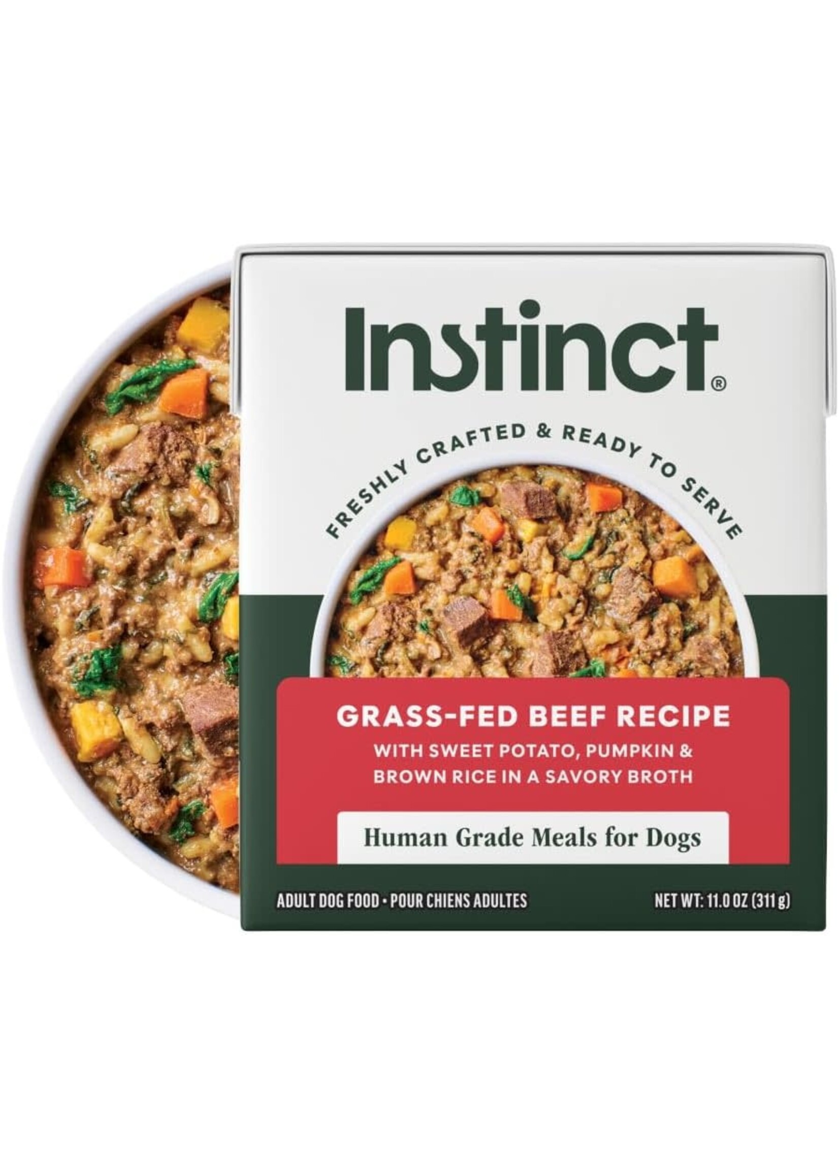 Instinct Instinct Freshly Crafted Grass Fed Beef Dog Food - 11 oz, Case of 12