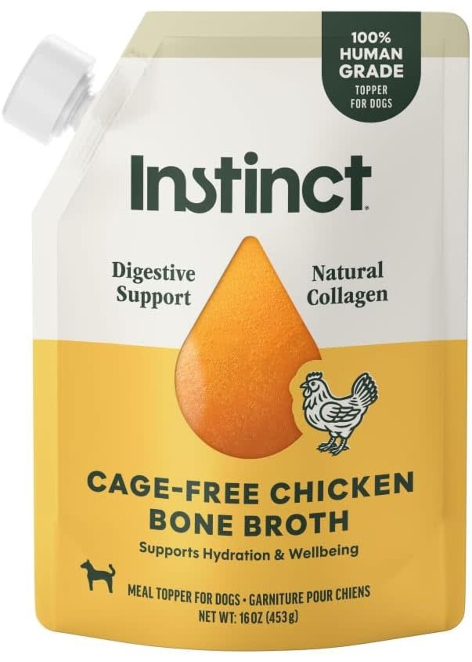 Instinct Instinct Cage-Free Chicken Bone Broth Meal Topper for Dogs - 16 oz