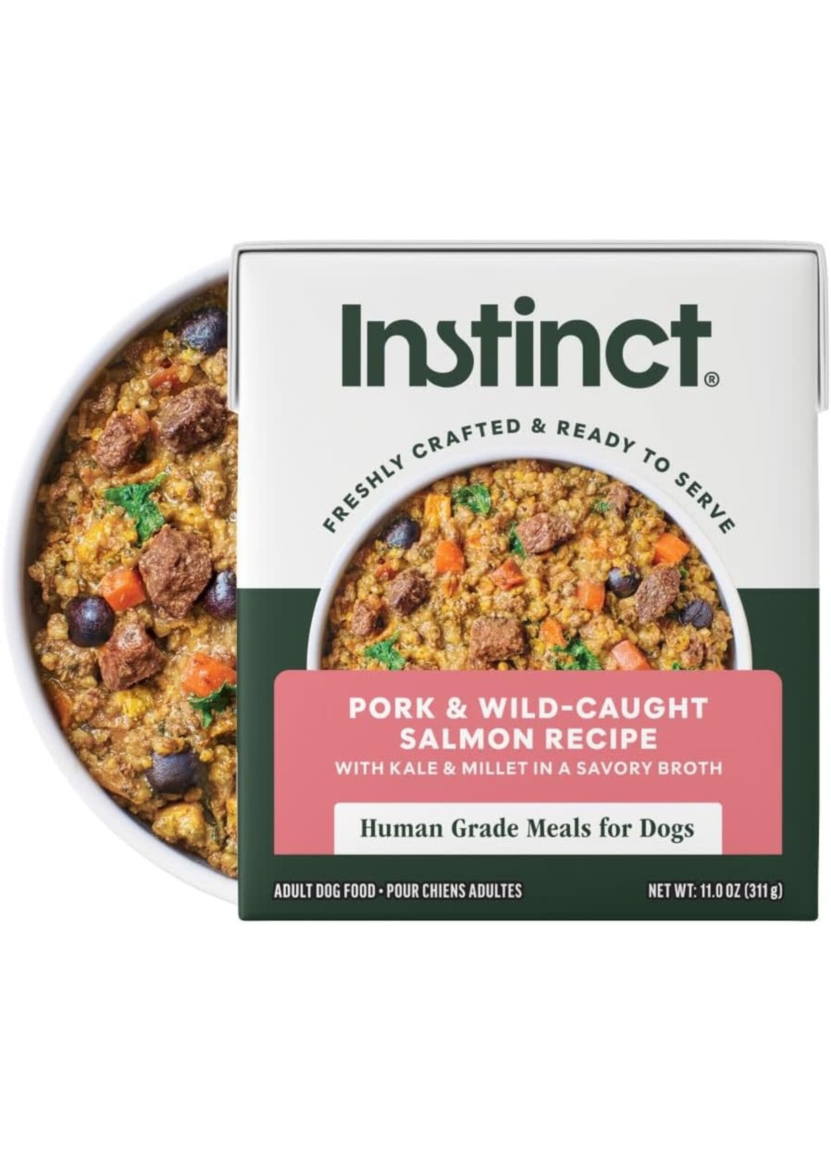Instinct Instinct Freshly Crafted Pork & Wild-Caught Salmon Dog Food - 11 oz, Case of 12