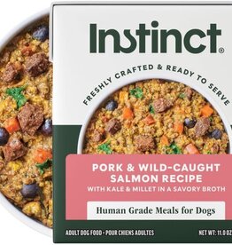 Instinct Instinct Freshly Crafted Pork & Wild-Caught Salmon Dog Food - 11 oz, Case of 12