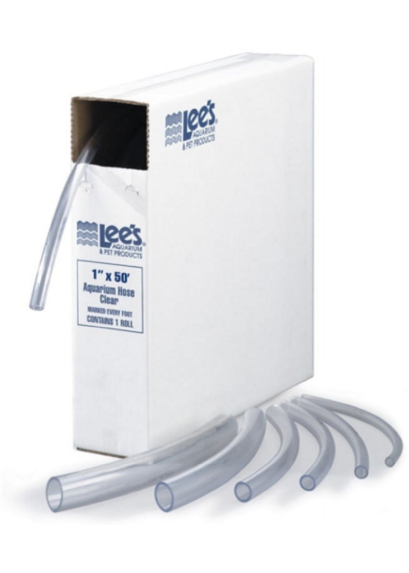 Lee's Aquarium & Pets Clear Tubing Flexible - 1" Diameter - sold by the foot, (50' Long)