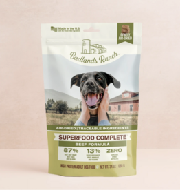 Badlands Ranch Superfood Complete Air-Dried Dog Food - Beef Formula - 24 oz
