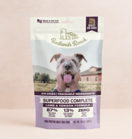 Badlands Ranch Superfood Complete Air-Dried Dog Food - Lamb & Venison Formula - 11.5 oz