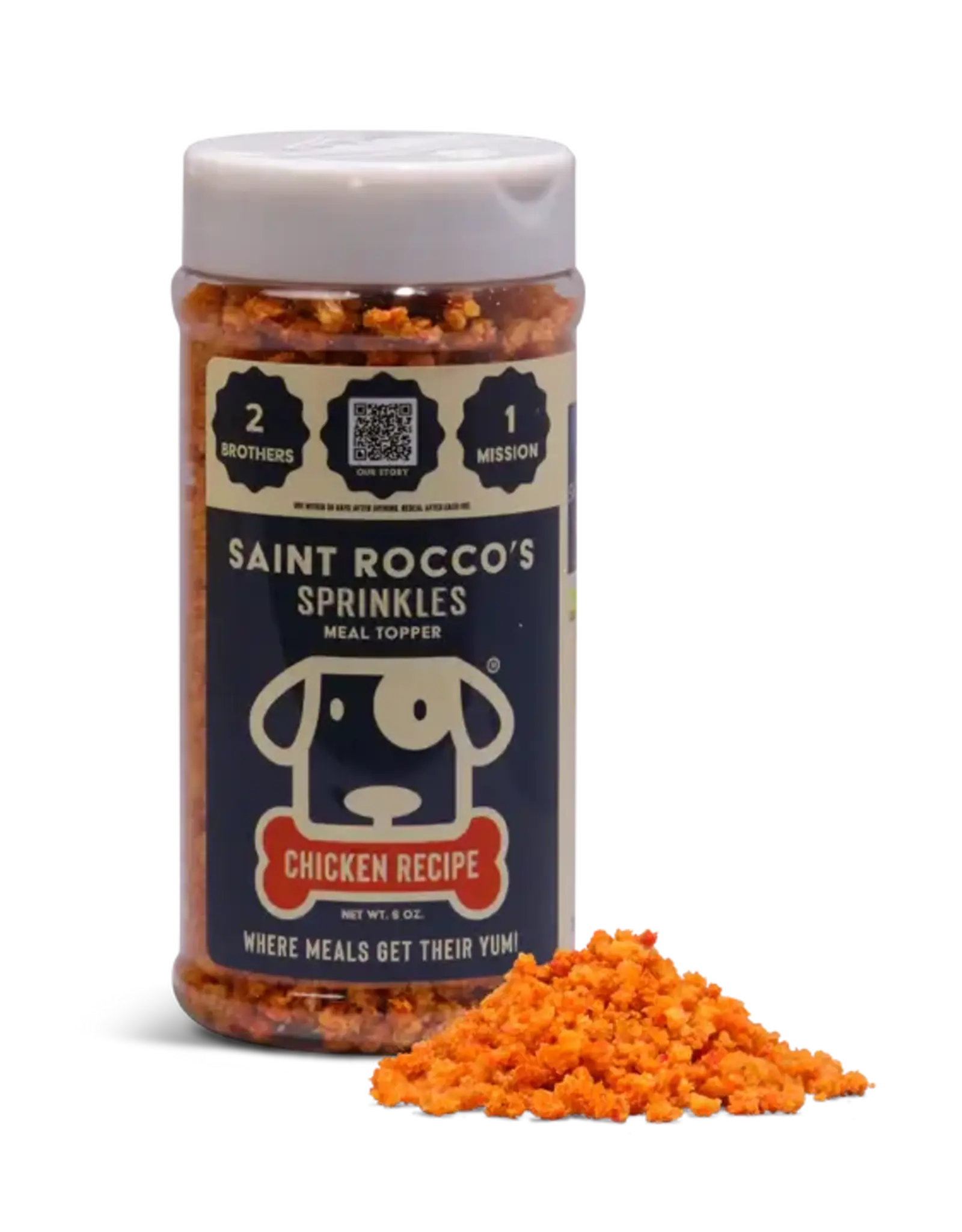 Saint Rocco's Chicken Sprinkles Dog Meal Toppers 6 oz