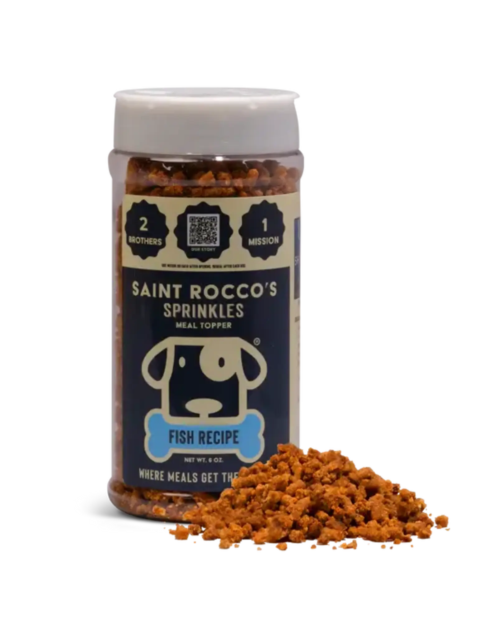 Saint Rocco's Fish Sprinkles Dog Meal Toppers 6 oz