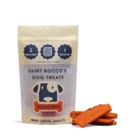 Saint Rocco's Chicken & Sweet Potato Dog Treats - 3 oz