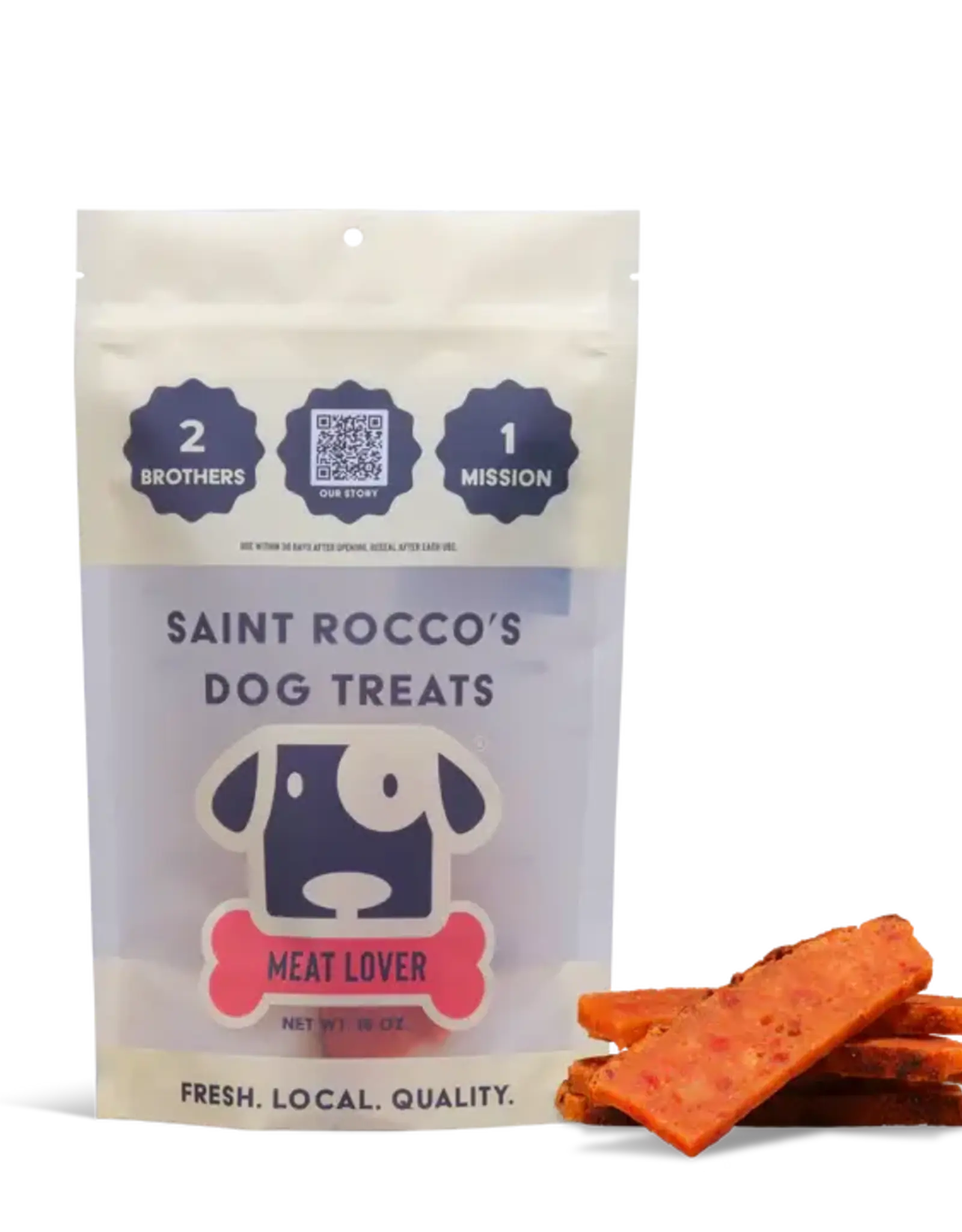 Saint Rocco's Meat Lover Dog Treats 8 oz