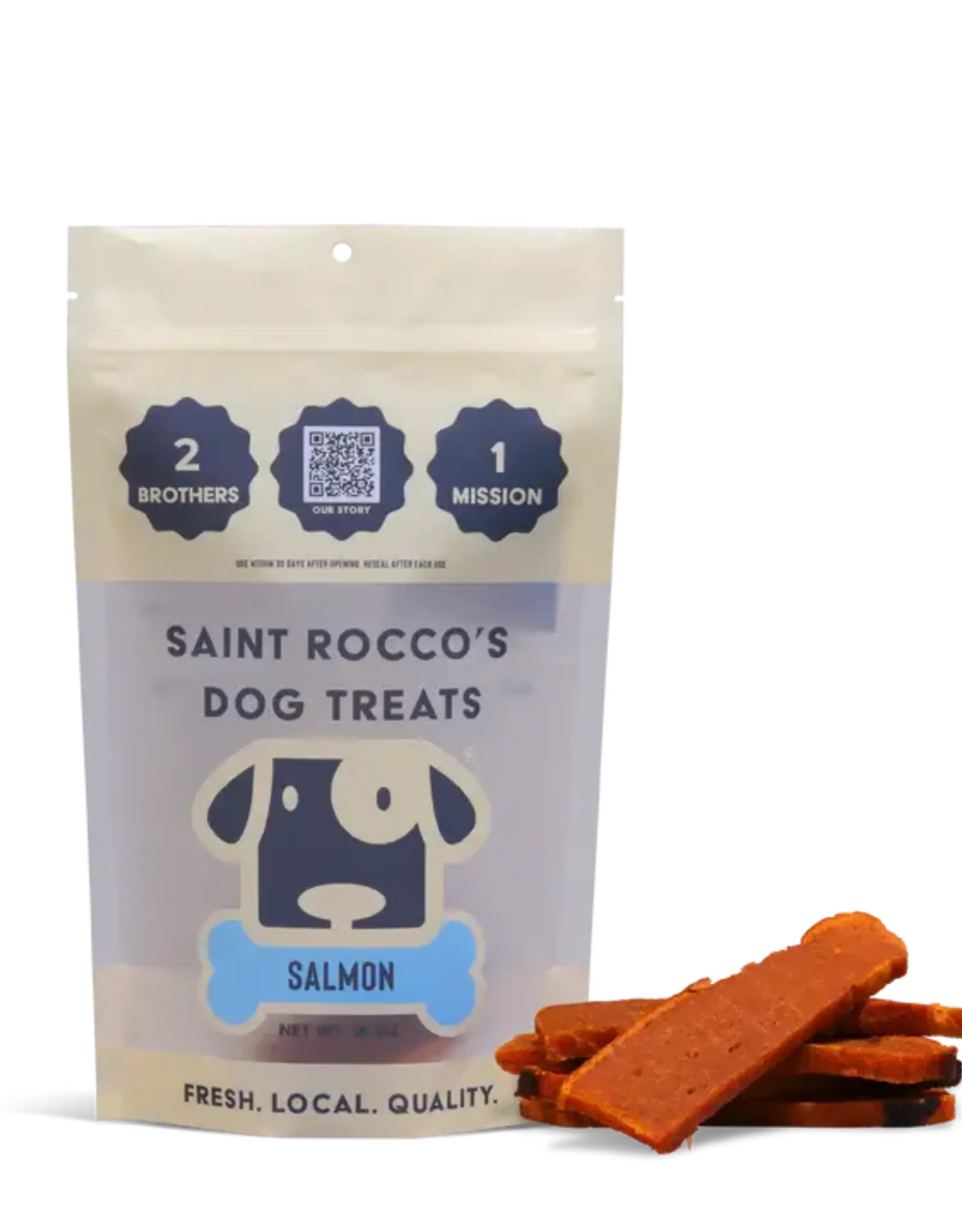Saint Rocco's Salmon Dog Treats 3 oz