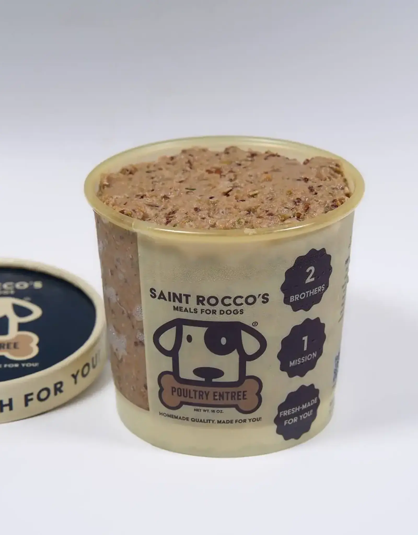 Saint Rocco's Poultry Entrée Fresh-Frozen Dog Food - 16 oz