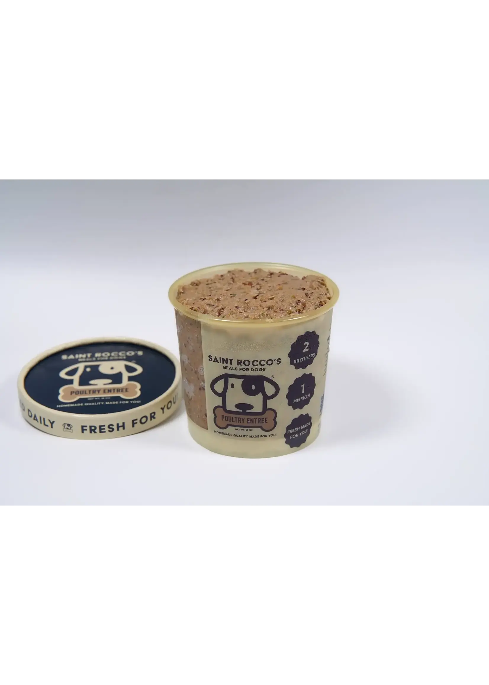 Saint Rocco's Poultry Entrée Fresh-Frozen Dog Food - 16 oz
