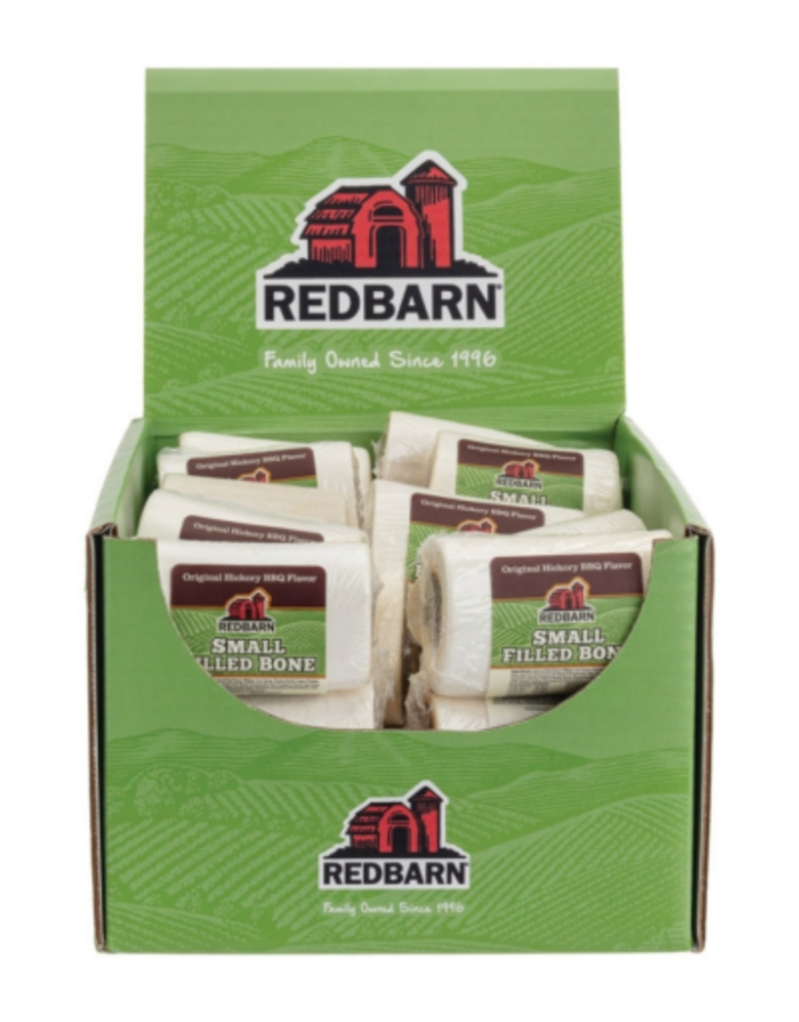 Redbarn Redbarn Filled Bone Dog Treat - Small Hickory BBQ - 2-3" (20)