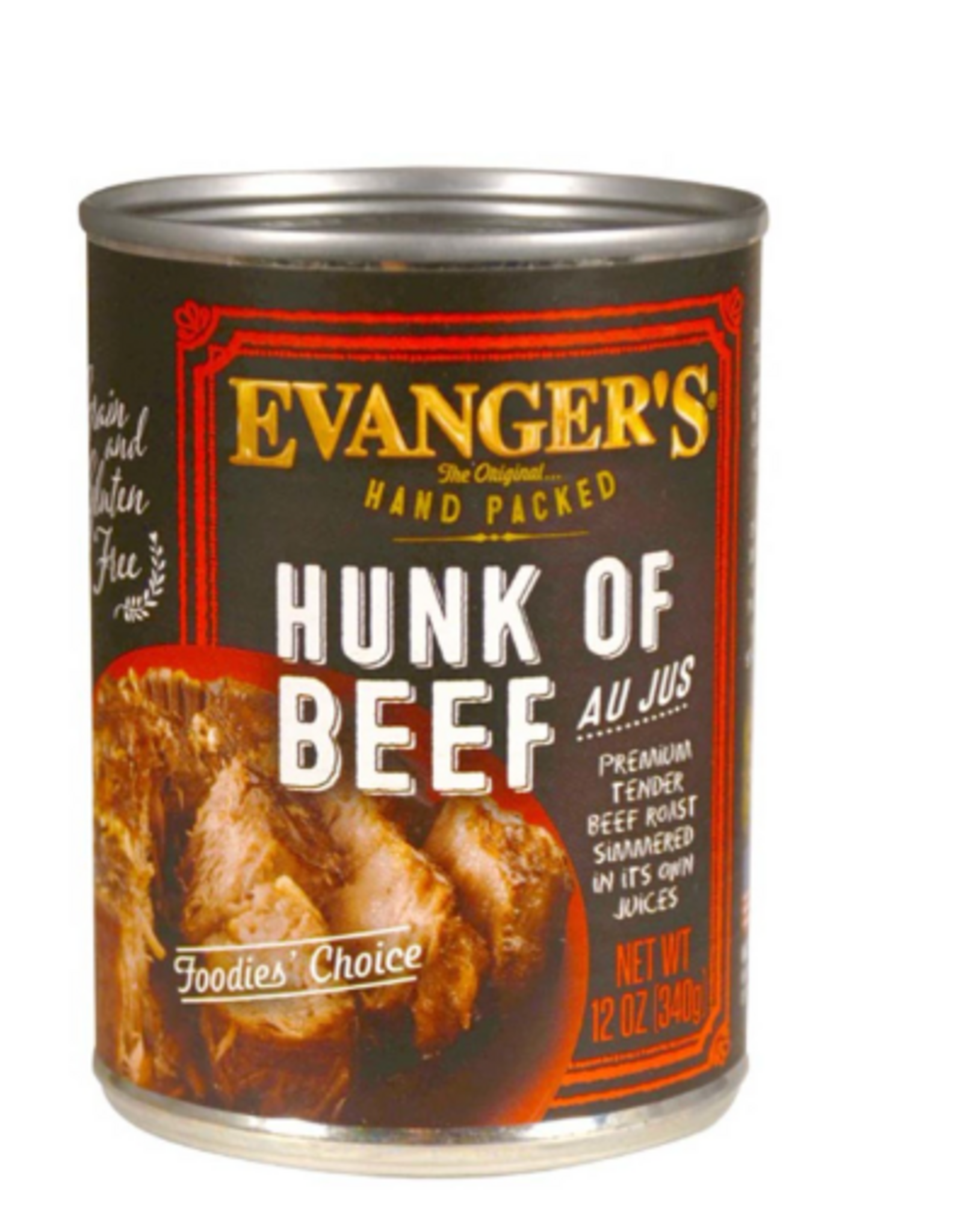 Evanger's EVANGER'S HP HUNK OF BEEF 12OZ CASE OF 12
