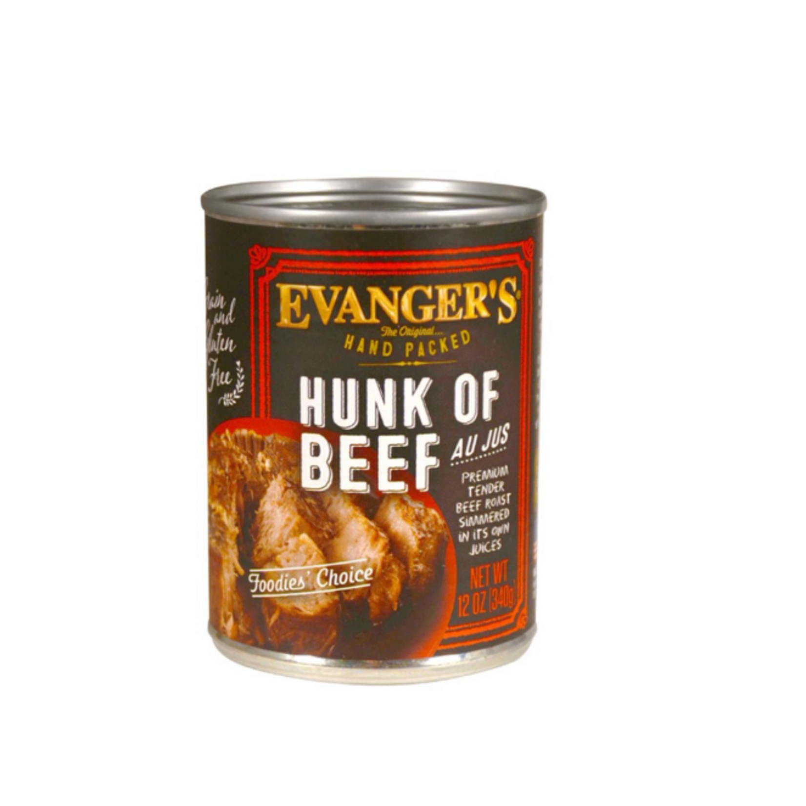 Evanger's EVANGER'S HP HUNK OF BEEF 12OZ CASE OF 12