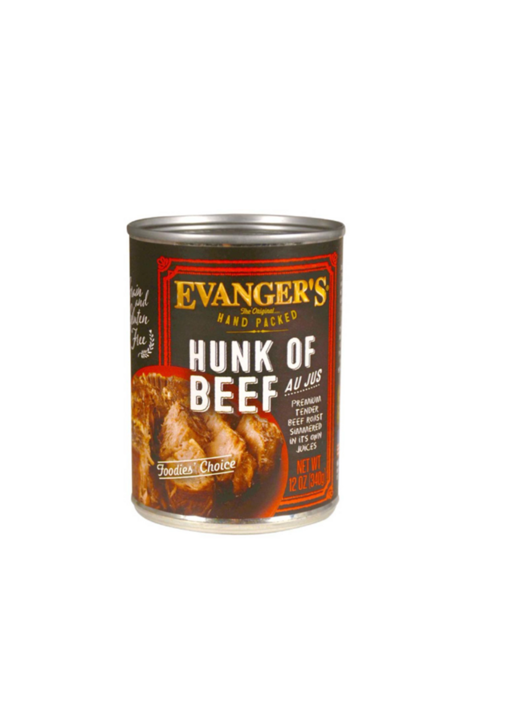 Evanger's EVANGER'S HP HUNK OF BEEF 12OZ CASE OF 12