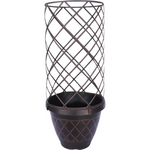 Southern Patio Lacis Trellis Planter  Brown - 15 in.