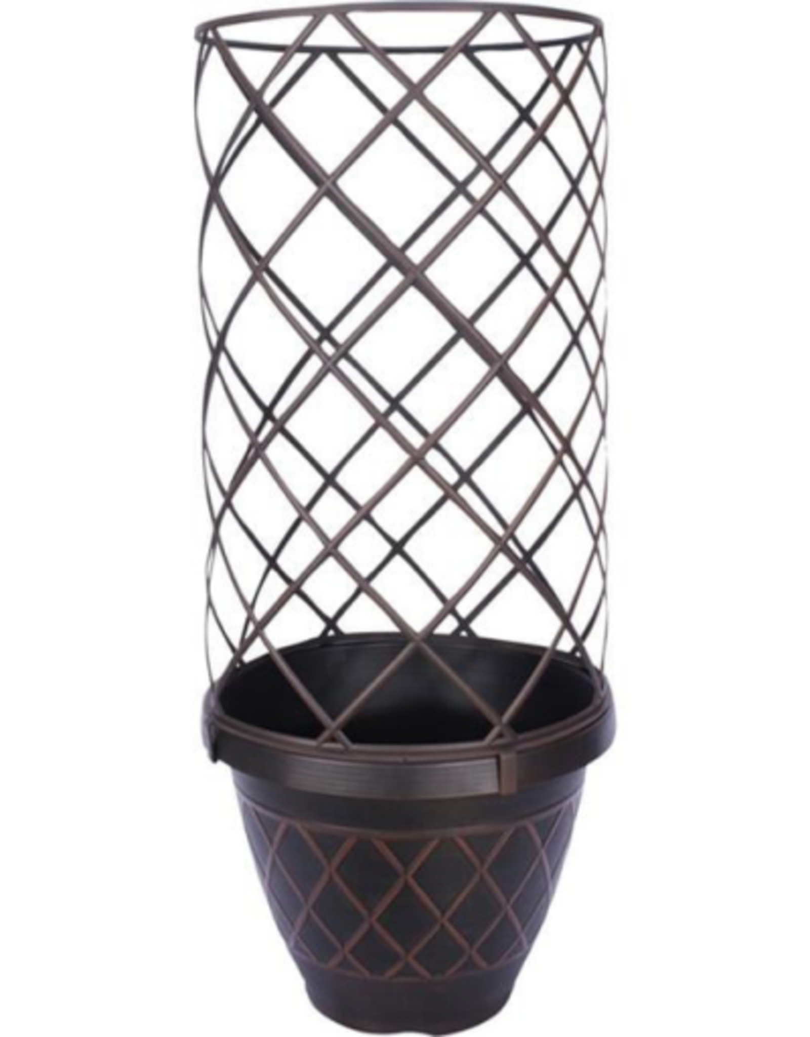 Southern Patio Lacis Trellis Planter  Brown - 15 in.