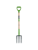 Ames 4 Tine Steel Spading Fork 30 in. Wood Handle