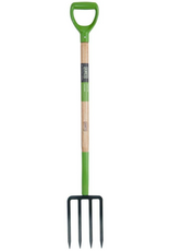 Ames 4 Tine Steel Spading Fork 30 in. Wood Handle