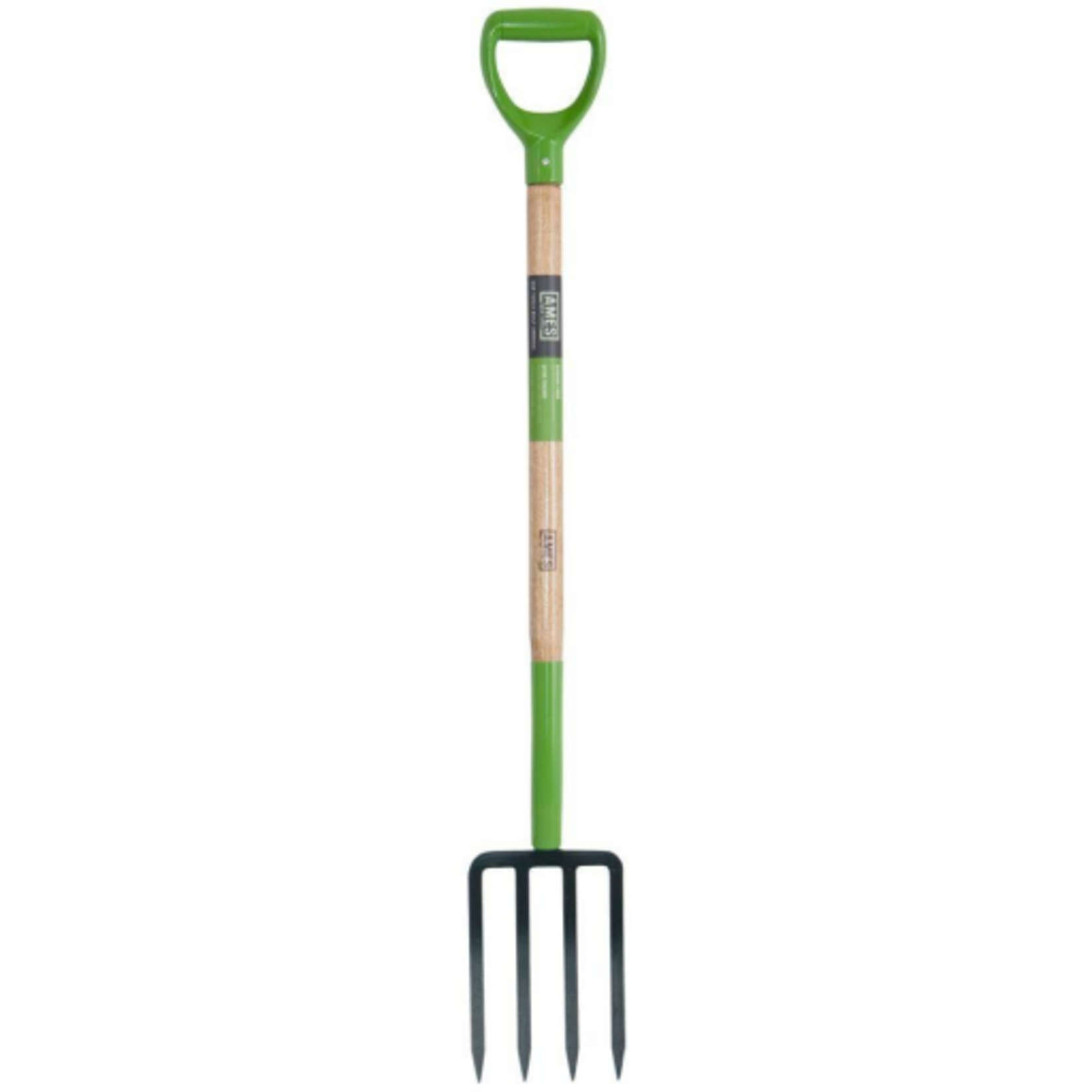 Ames 4 Tine Steel Spading Fork 30 in. Wood Handle