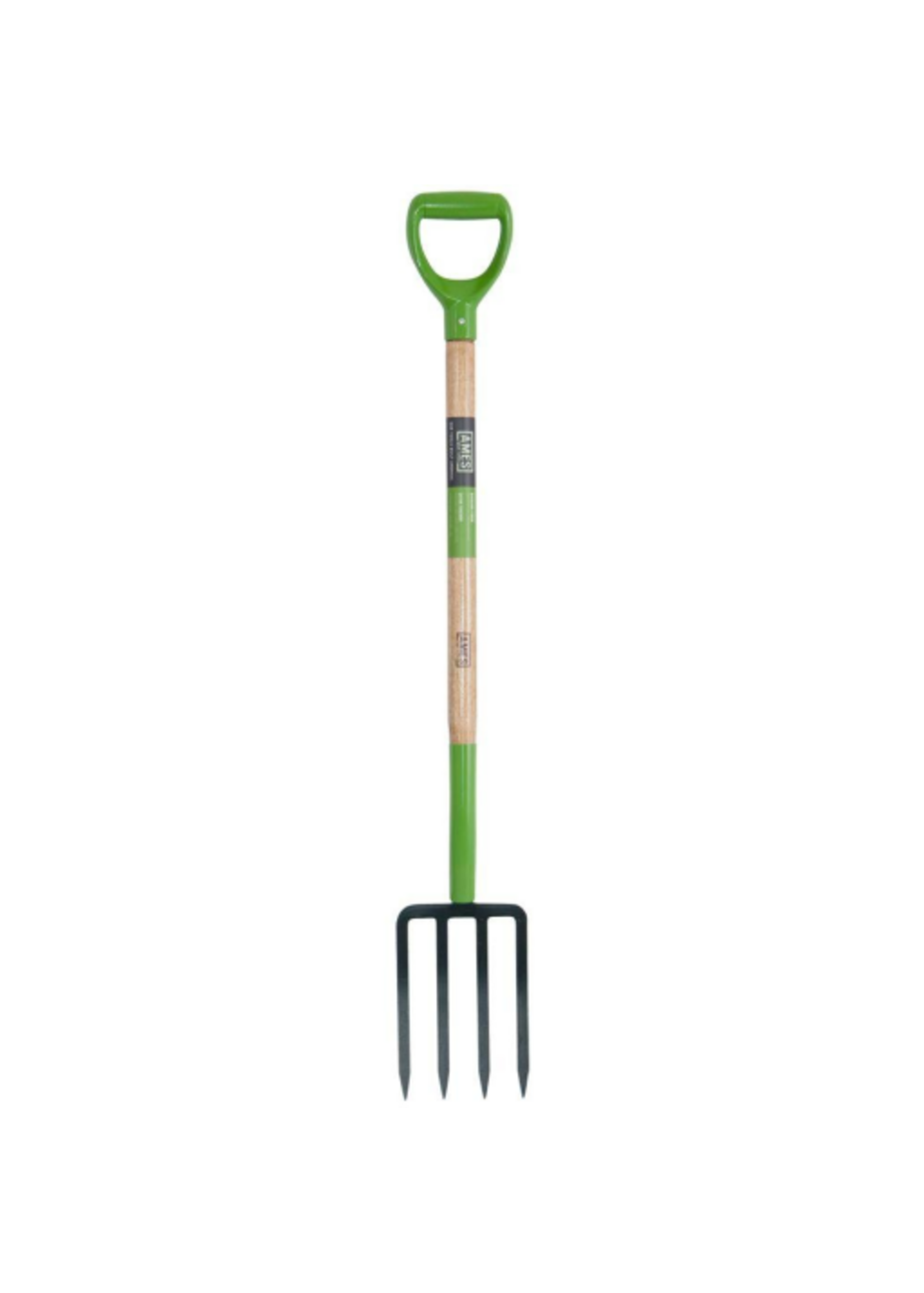Ames 4 Tine Steel Spading Fork 30 in. Wood Handle