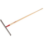 Razorback Forged Level Head Rake - 60-Inch 16 Tine