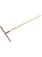 Razorback Forged Level Head Rake - 60-Inch 16 Tine