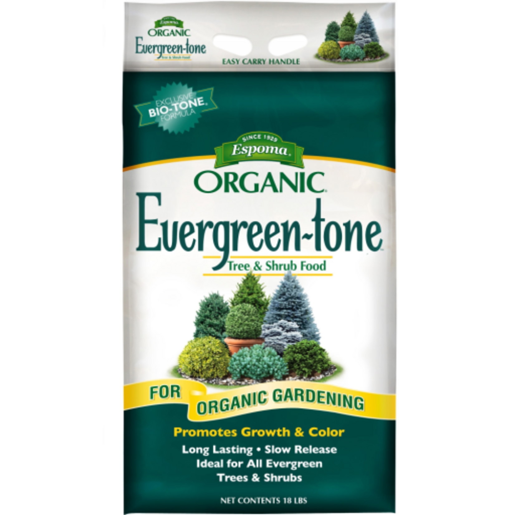 Espoma Espoma Organic Evergreen-tone Tree & Shrub Plant Food 4-3-4 - 18 LB
