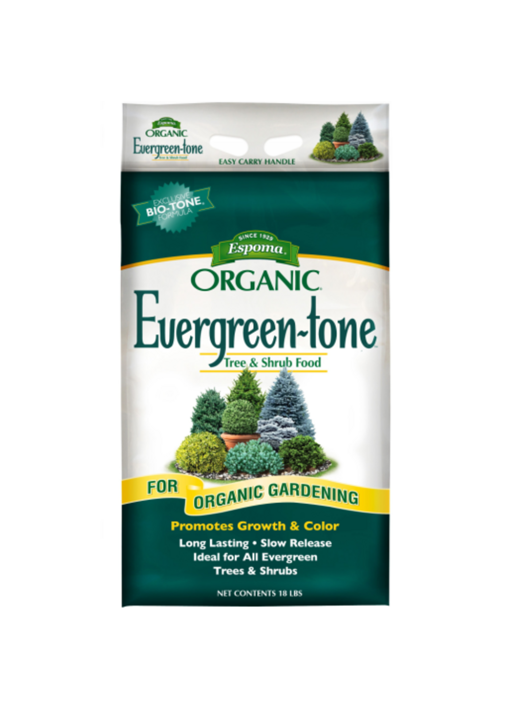 Espoma Espoma Organic Evergreen-tone Tree & Shrub Plant Food 4-3-4 - 18 LB
