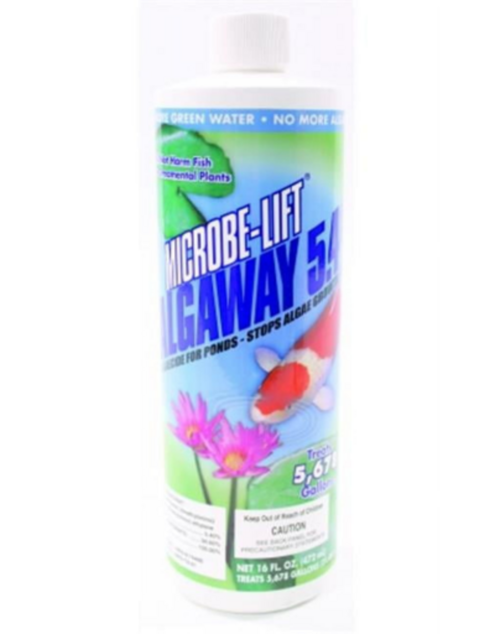 Ecological Labs Microbe-Lift Algaway 5.4 ALGAECIDE for Ponds - 16 oz