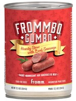 Fromm Frommbo Gumbo Hearty Stew with Beef Sausage for Dogs - 12.5 Oz, Case of 12
