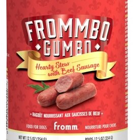 Fromm Frommbo Gumbo Hearty Stew with Beef Sausage for Dogs - 12.5 Oz, Case of 12