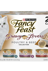 Fancy Feast Purina Fancy Feast Gravy Lovers Poultry and Beef Gourmet Wet Cat Food Gravy Recipe Variety Pack 3oz (24 Pack)