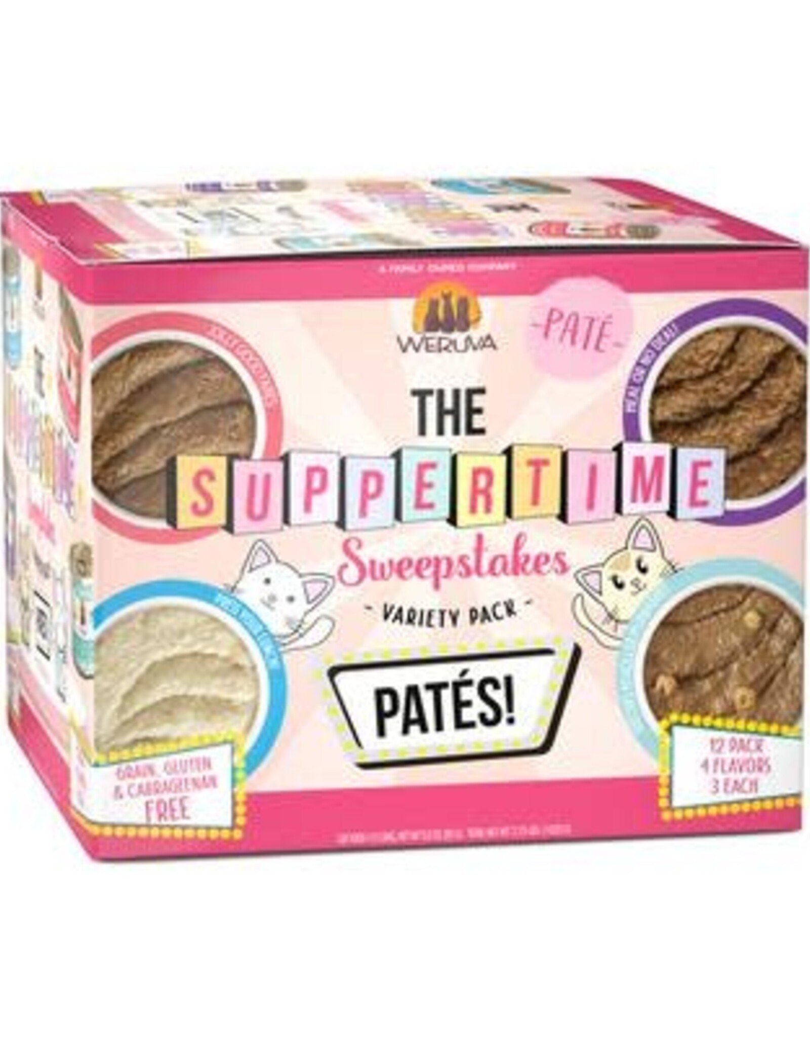 Weruva Weruva Pate the Suppertime Sweepstakes Variety Pack Wet Cat Food 3 Oz. 12 Pack