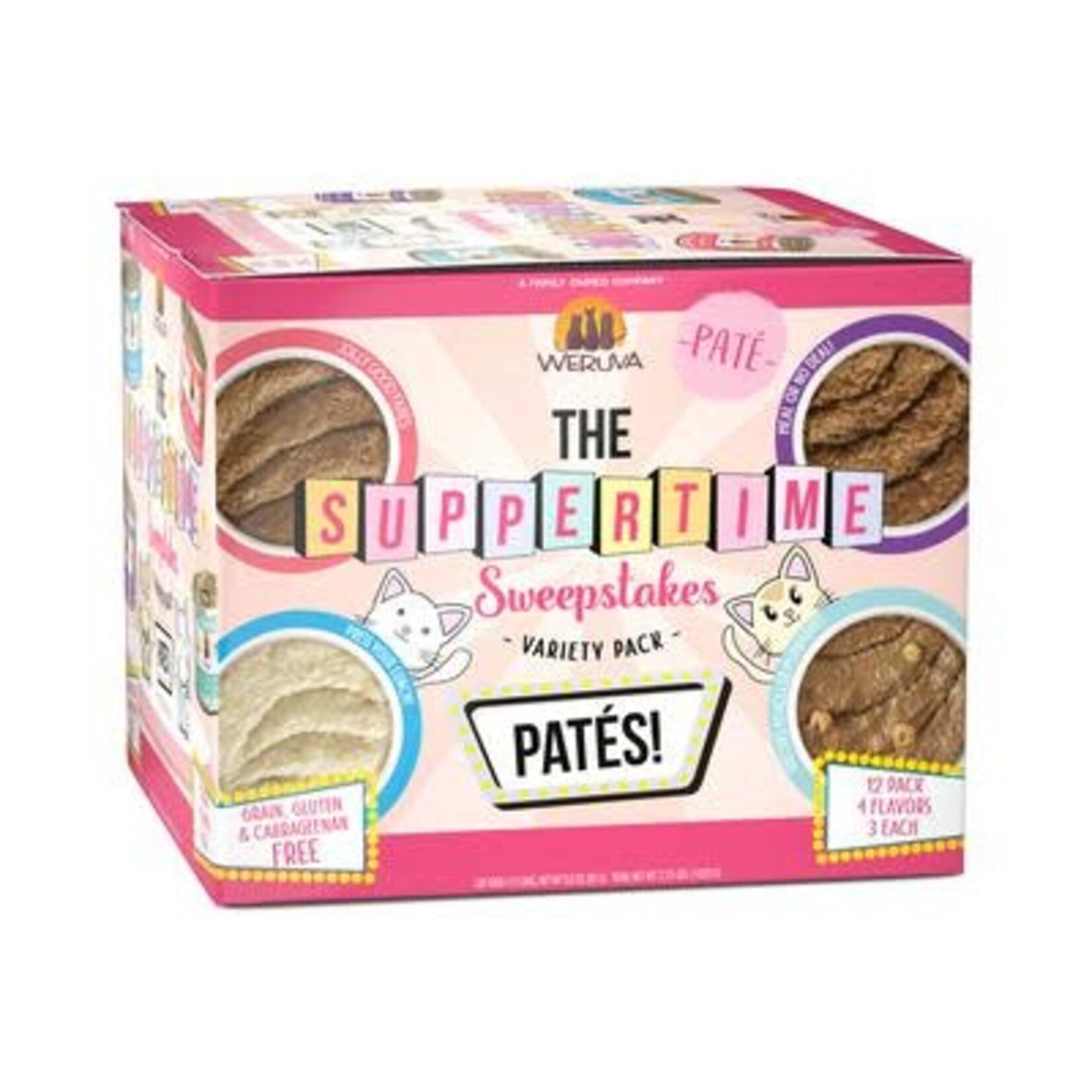 Weruva Weruva Pate the Suppertime Sweepstakes Variety Pack Wet Cat Food 3 Oz. 12 Pack
