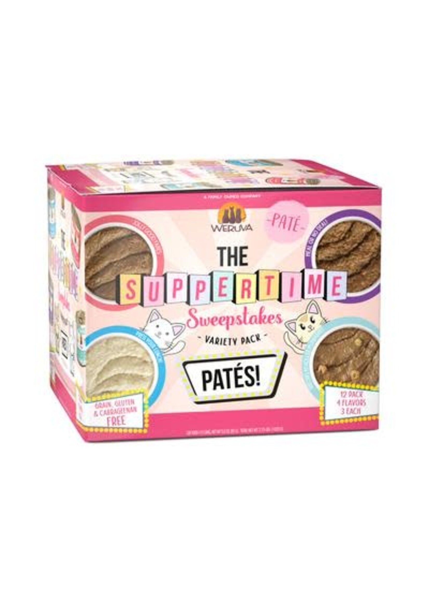 Weruva Weruva Pate the Suppertime Sweepstakes Variety Pack Wet Cat Food 3 Oz. 12 Pack