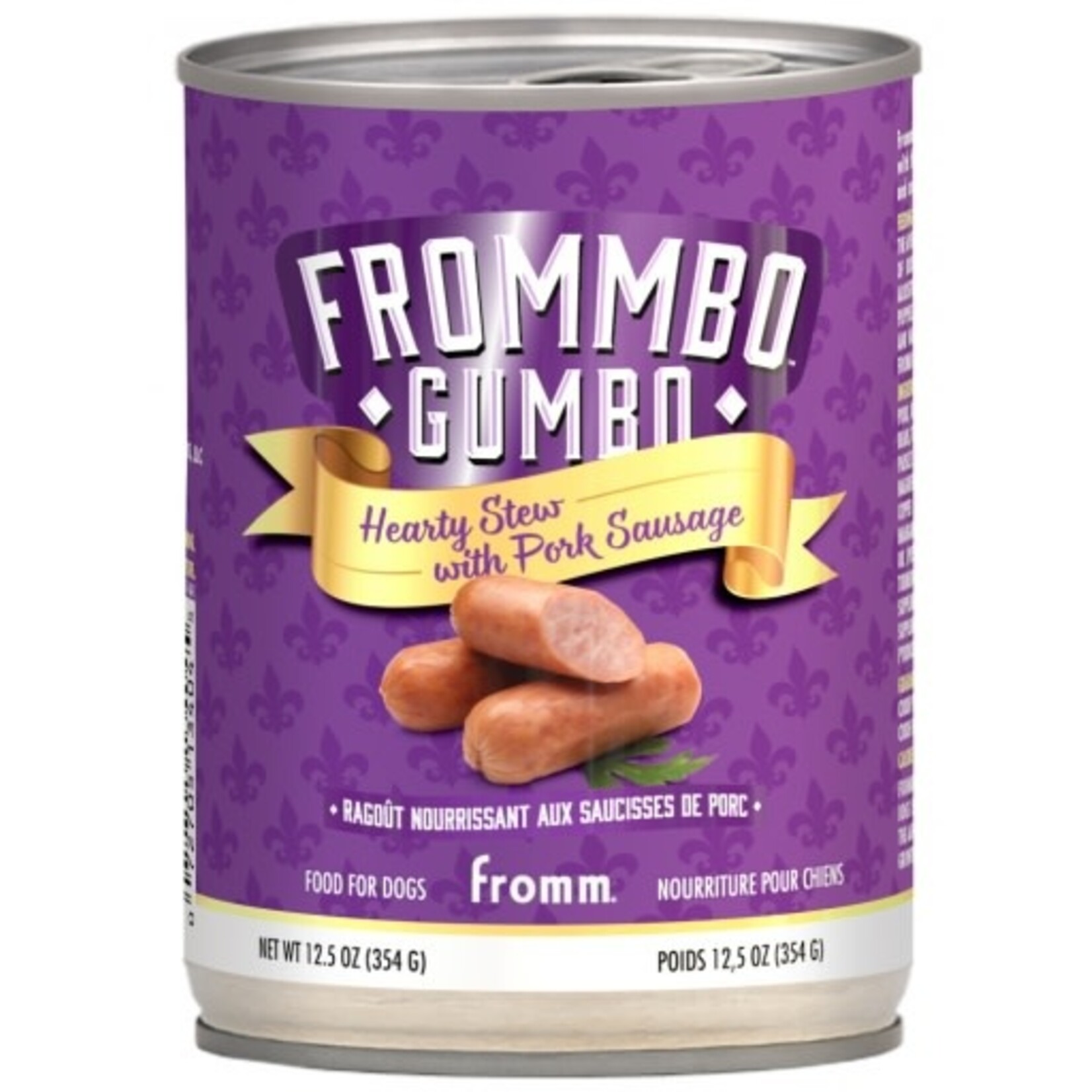 Fromm Frommbo Gumbo Hearty Stew with Pork Sausage for Dogs - 12.5 Oz, Case of 12