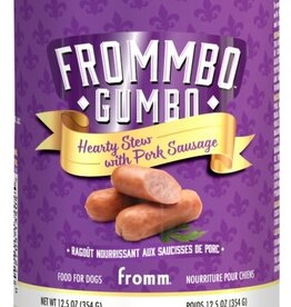Fromm Frommbo Gumbo Hearty Stew with Pork Sausage for Dogs - 12.5 Oz, Case of 12