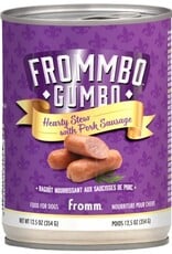 Fromm Frommbo Gumbo Hearty Stew with Pork Sausage for Dogs - 12.5 Oz, Case of 12